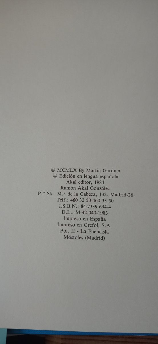 Alicia Anotada, 1984