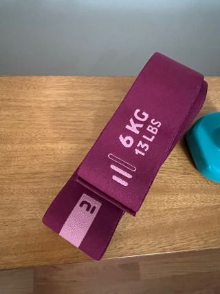 Pack pesas 2kg + cinta elástica