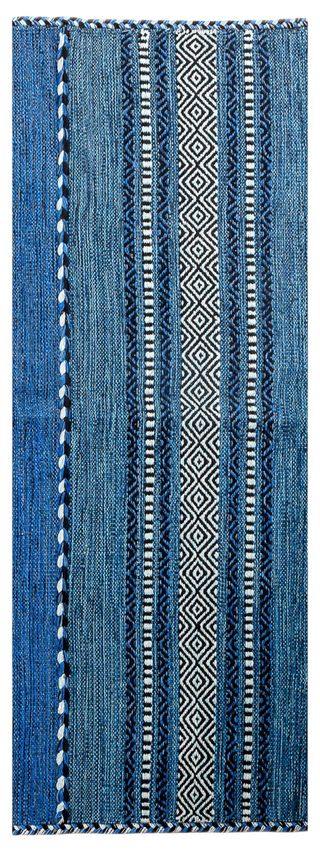 230x160 CM KILIM blu Lavabile in Lavatrice