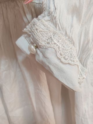 Vestido antiguo seda salvaje niña