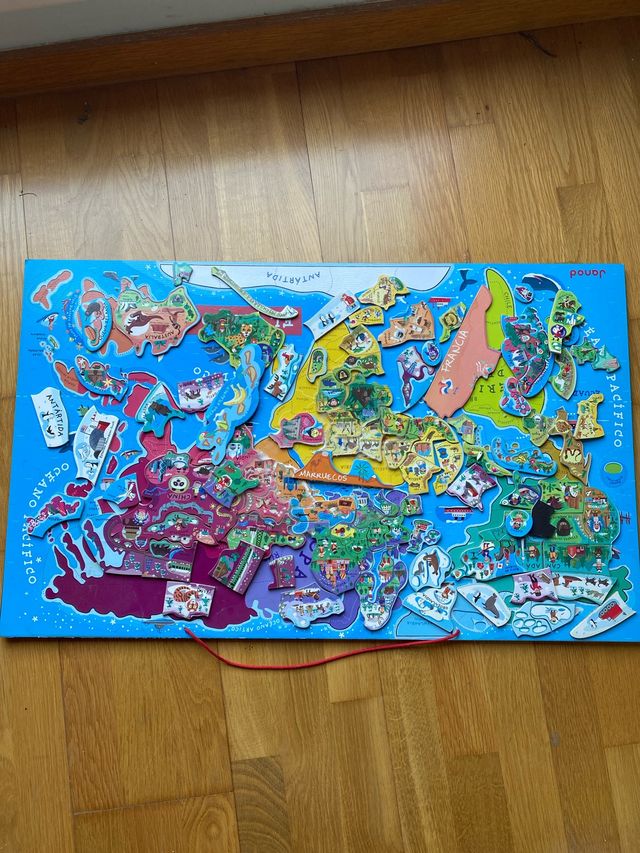 Puzzle Janod mapa mundo