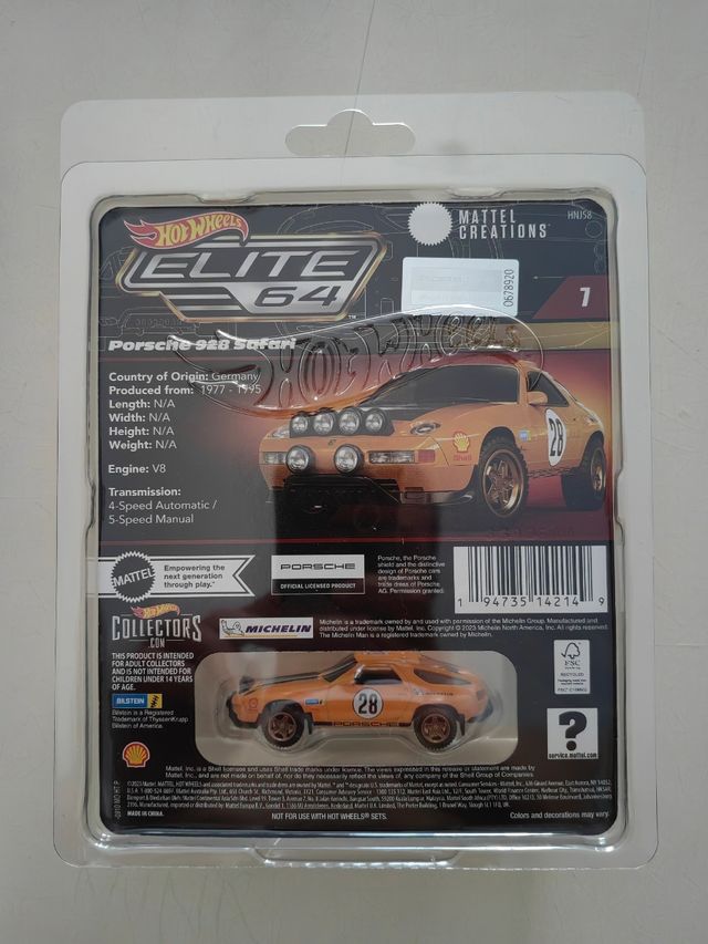 Hot Wheels Elite 64 Porsche 928 Safari