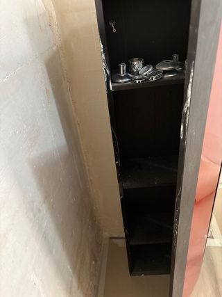 Mueble baño rojo & negro