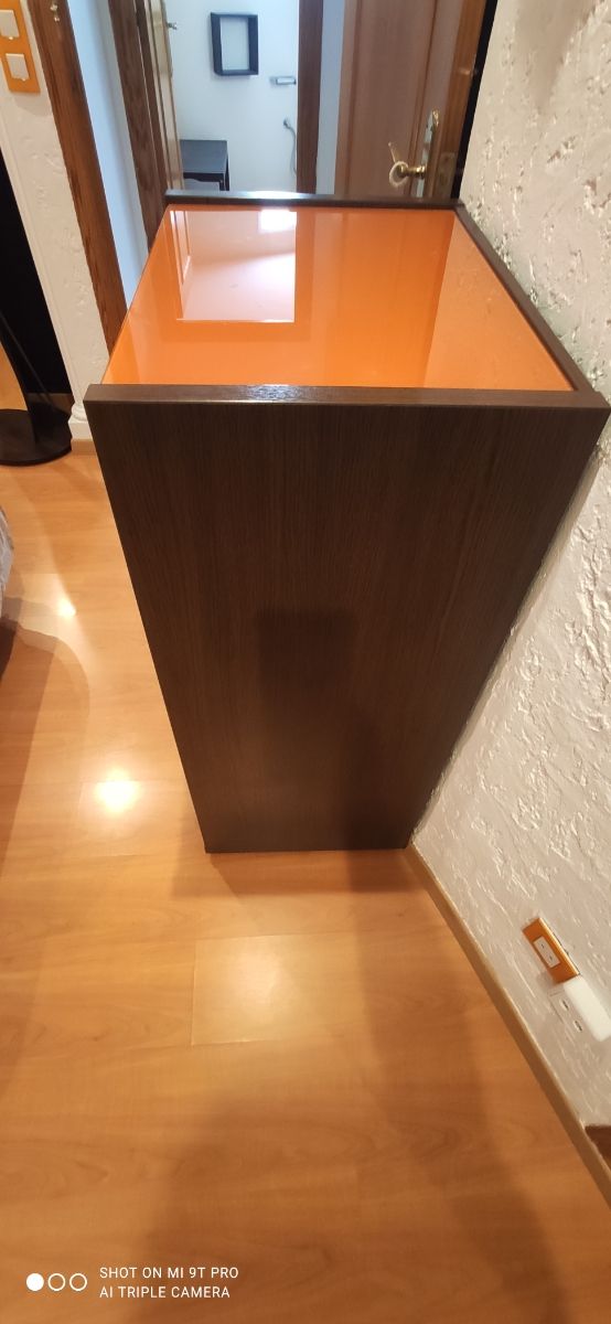 Dormitorio matrimonio - Vengué y naranja