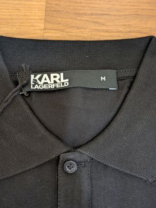 Polo Karl Lagerfeld negro CON ETIQUETAS 