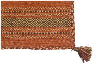 Kilim 230x160 Rosso Cotone Lavabile in lavatrice