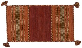 Kilim 230x160 Rosso Cotone Lavabile in lavatrice