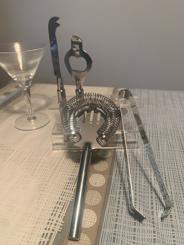 Set coctelera metálico