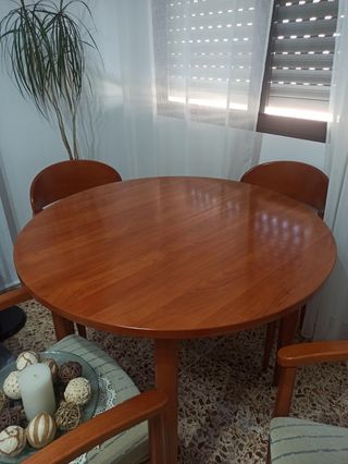 Mesa comedor madera maciza 4 sillas