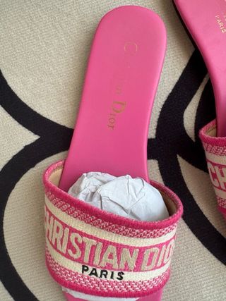 Ciabatte Christian Dior rosa calzano anche 38