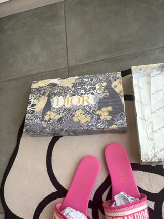Ciabatte Christian Dior rosa calzano anche 38