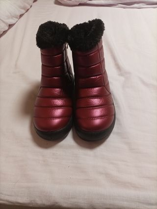 Botines rojos invierno