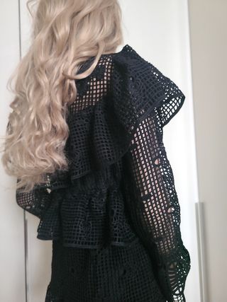 Abito pizzo nero vintage