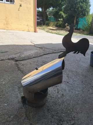Sombrerete chimenea giratorio de inox   tubo 150

