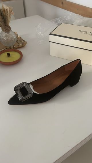 Zapato bajo negro mujer - Tacón bajo