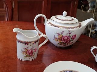 Juego café porcelana portuguesa.