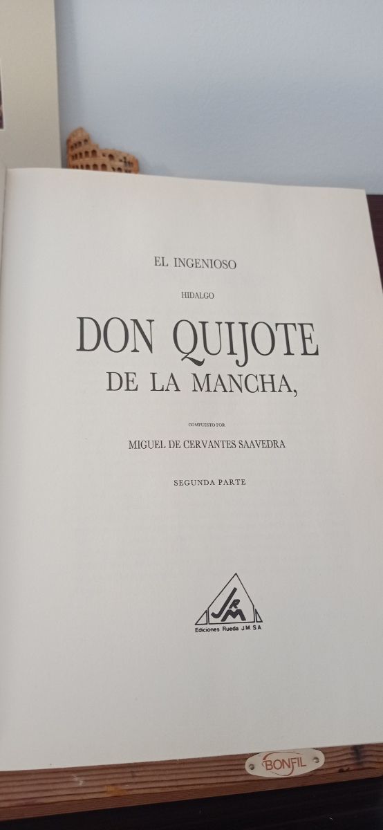 El Quijote edición coleccionista tomo I y II