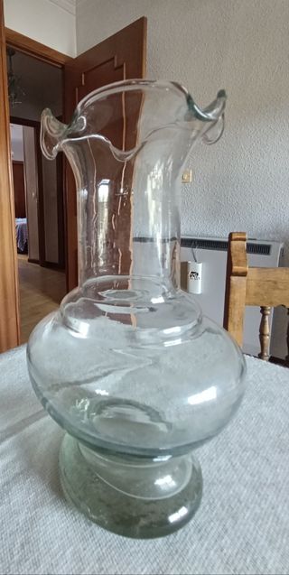 Jarrón cristal transparente