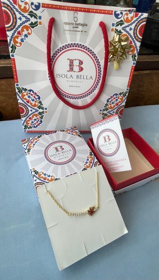 Collana corallo oro rosso Isola Bella sicilia