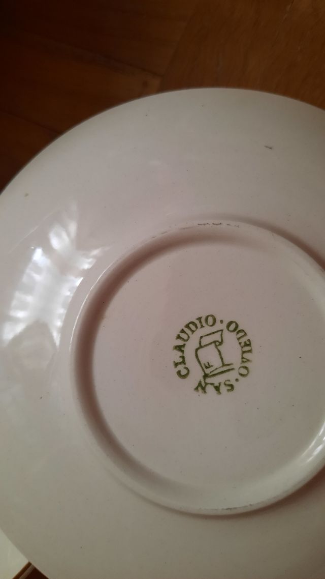 Juego café vintage porcelana rosas