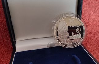 Moneda 10€ Orellana plata