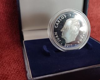 Moneda 10€ Orellana plata