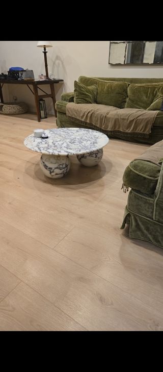 Mesa centro mármol blanco