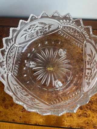 Frutero cristal tallado d'Adriana