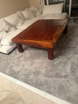 Mesa centro madera maciza