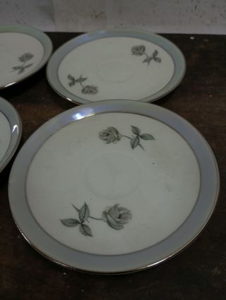 Liquidazione di Natale: 4 Piatti in porcellana - Rose