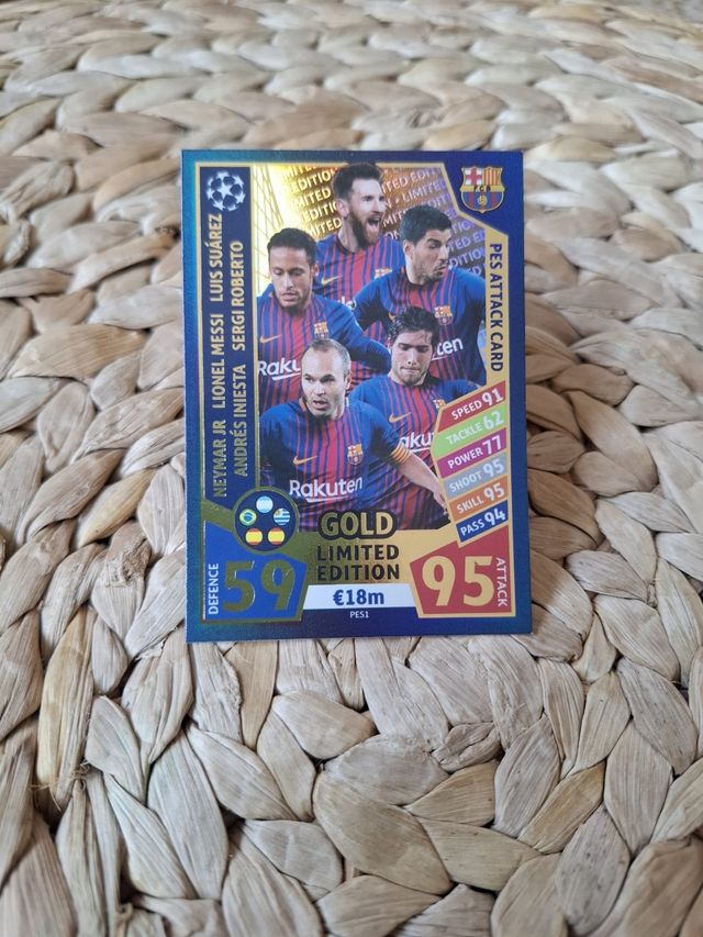 Cromo FC Barcelona PES Gold