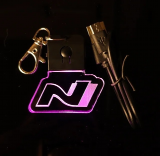 Llavero LED Hyundai N Logo - Multicolor