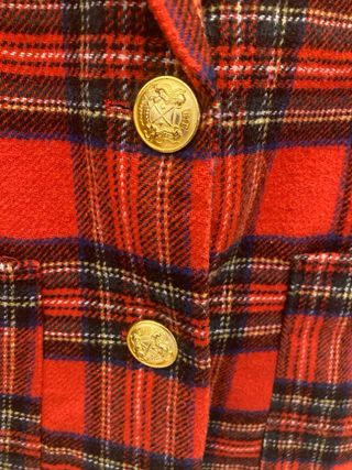 Blazer Pull&Bear cuadros rojos talla S