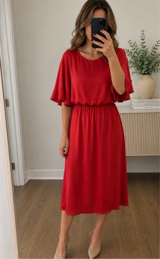 Vestido rojo 42.Nuevo sin estrenar