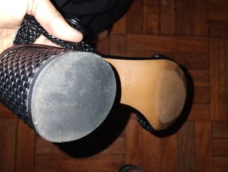 Sandalias Zara negras trenzadas