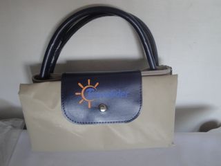 Bolsa viaje Travelider. Nueva. beige/azul