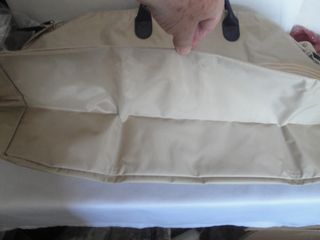 Bolsa viaje Travelider. Nueva. beige/azul