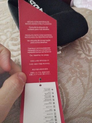 Bolsito Reebok negro - nuevo