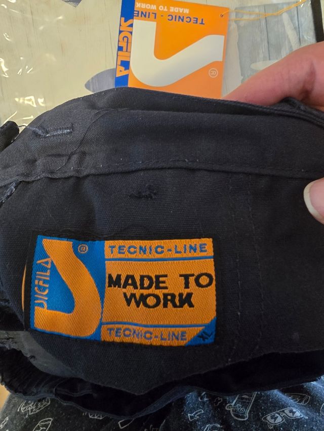 Pantalón trabajo multibolsillo negro