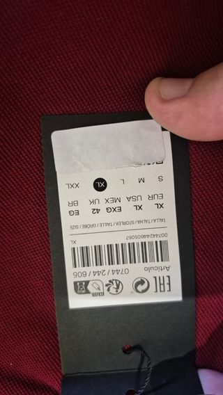 Polo Massimo Dutti XL Rojo