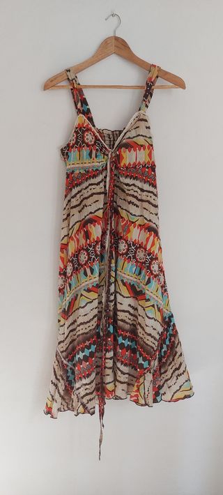 Vestido boho multicolor