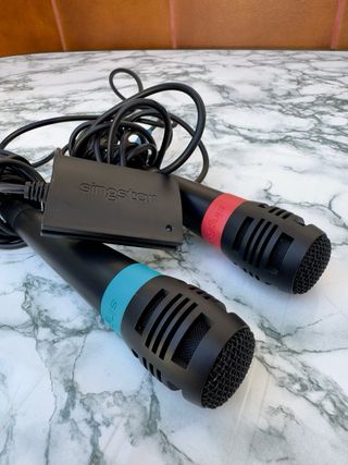 SingStar ABBA PS2 microfonos + juegos