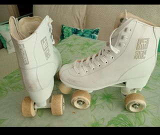 Patines Bota 4 Ruedas Blancos #39