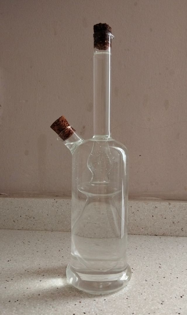 Botella aceite/vinagre cristal