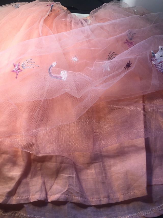 Falda tul rosa - Unicornios