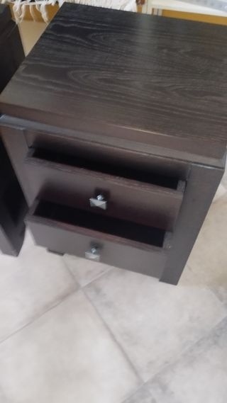 Mesilla noche caoba - 2 cajones