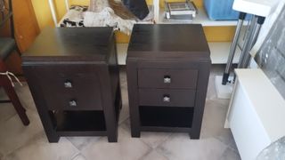 Mesilla noche caoba - 2 cajones