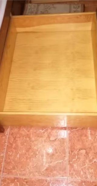 Cama madera con cajones