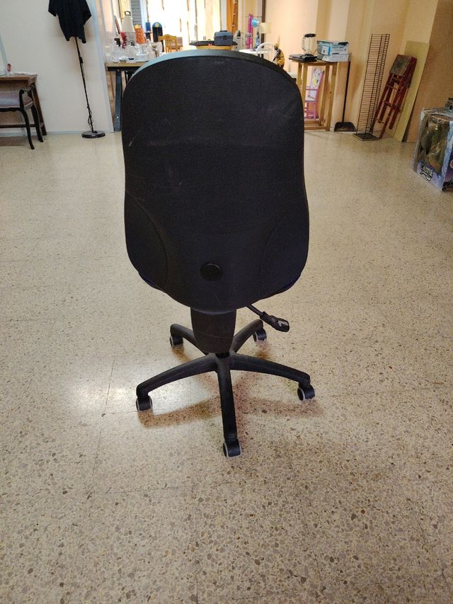 Silla oficina giratoria azul