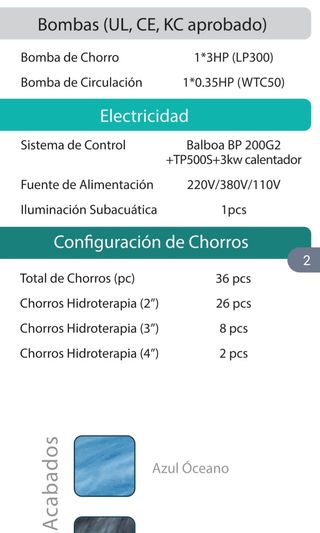 Jacuzzis azul/ y marrones - hidromasaje